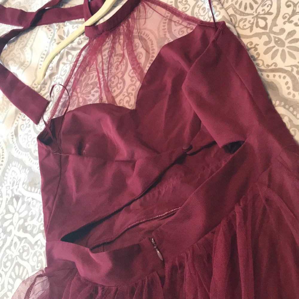 Off the Tulle Gown-Wine - Picture 7 of 7